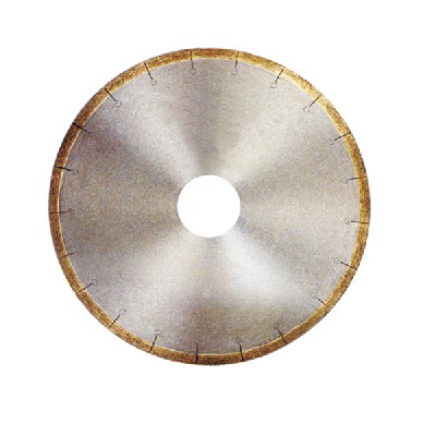 Welded diamond cutting disc